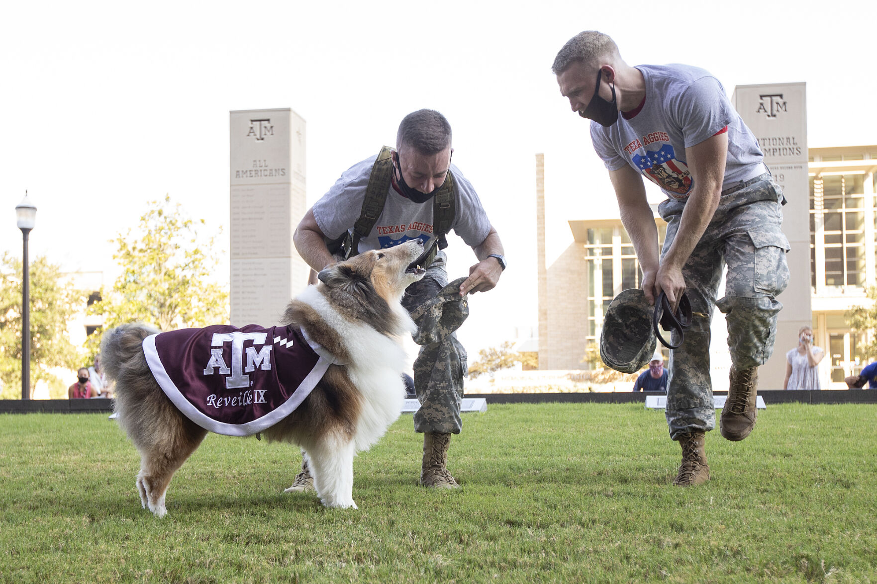 Reveille IX handler ceremony
